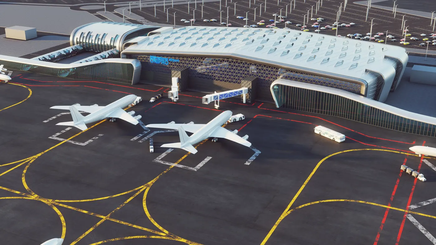 Реконструкция аэровокзального комплекса аэропорта Днепр